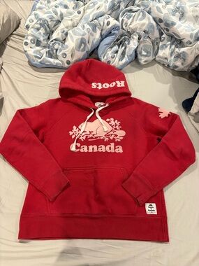 Roots Red Hoodie with Canada Label